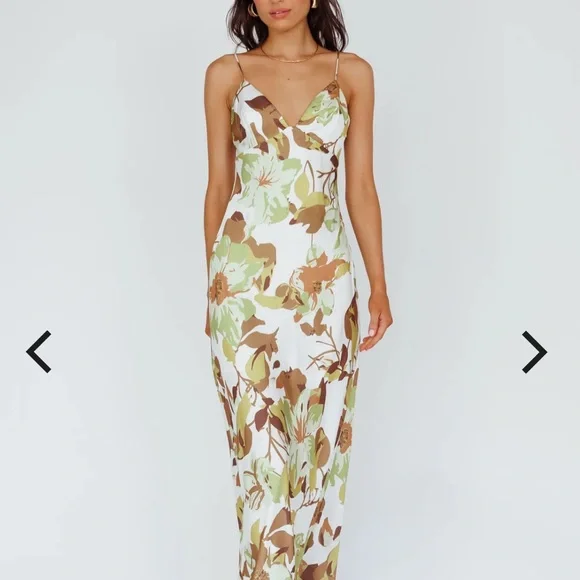 Women's Dresses Egypt Cami Strap Maxi Dress Print Green S by Selfie Leslie Clearance Women's Dresses Egypt Cami Strap Maxi Dress Print Green S by Selfie Leslie Clearance